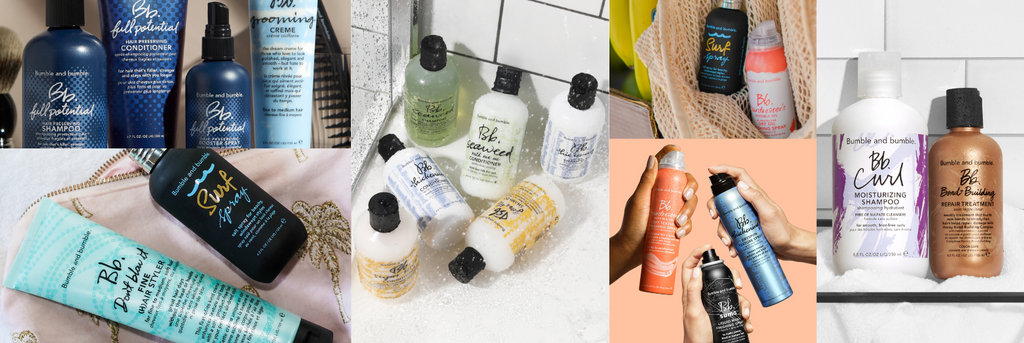 Bumble and bumble product range banner
