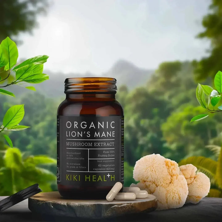 Organic Lion's Mane mushroom capsules by KIKI Health
